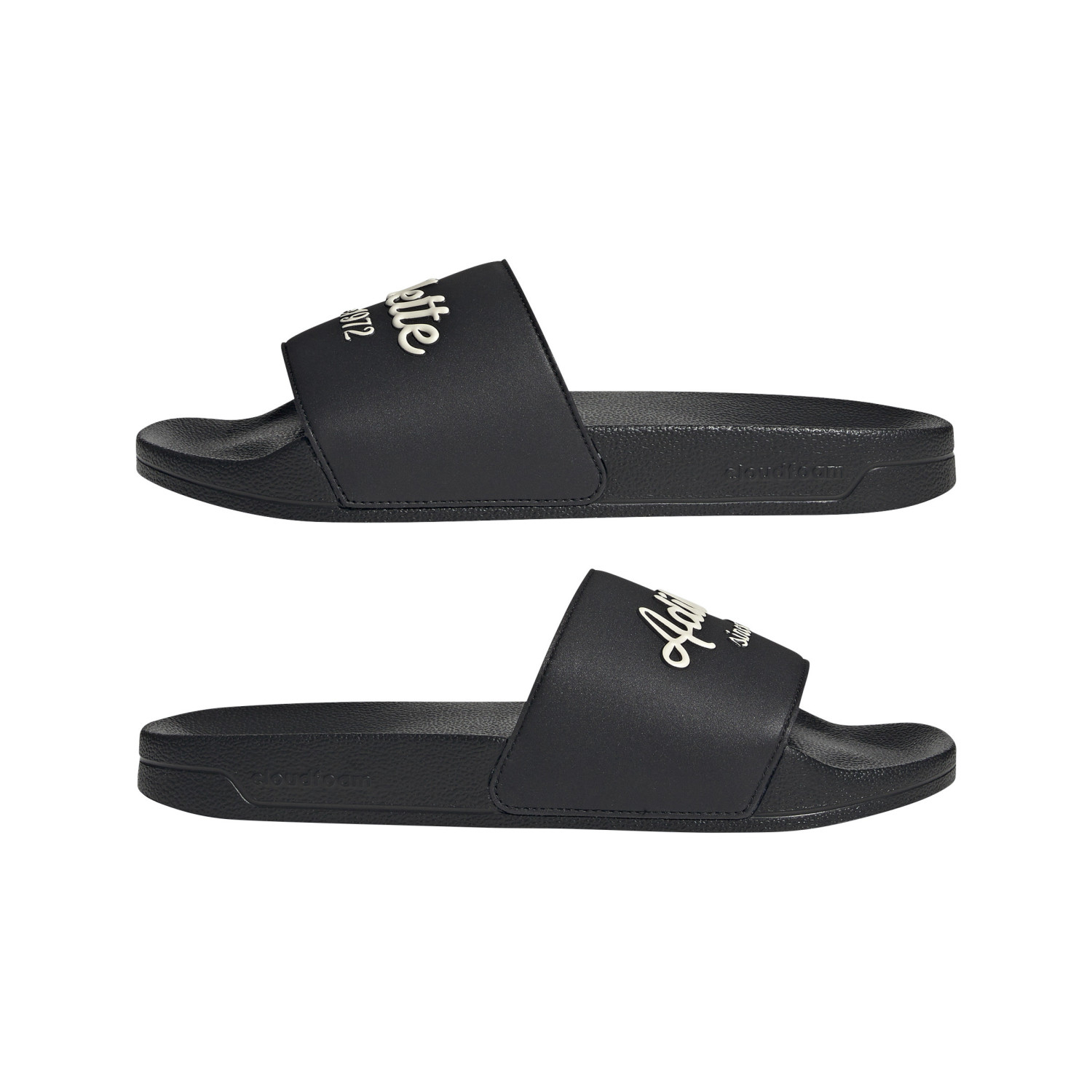 Black Adilette Slides