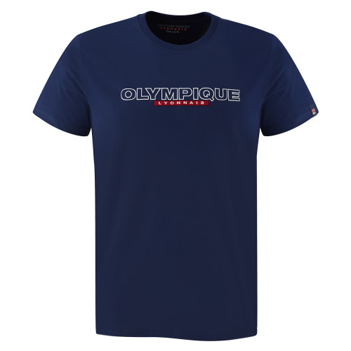 T-Shirt Universal Bleu Marine Mixte - Olympique Lyonnais