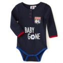 Baby Gone Navy Blue Long Sleeve Bodysuit