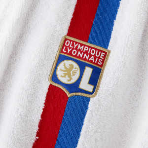 Peignoir OL Blanc Adulte - Olympique Lyonnais
