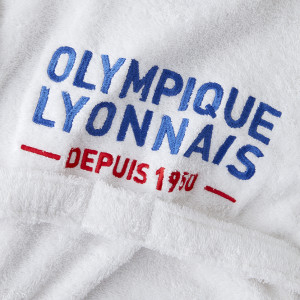 Peignoir OL Blanc Junior - Olympique Lyonnais