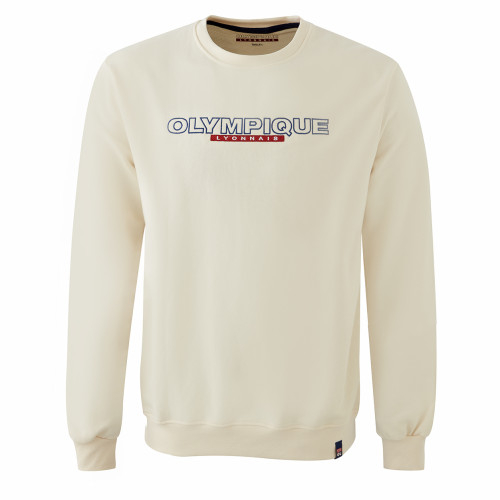 Sweatshirt Universal Beige Mixte - Olympique Lyonnais