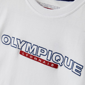 T-Shirt Universal Blanc Junior - Olympique Lyonnais