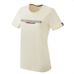 T-Shirt Universal Beige Femme - Olympique Lyonnais