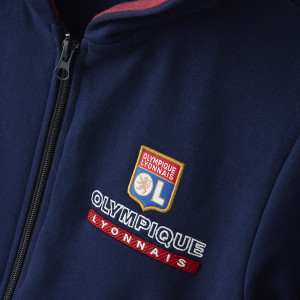 Veste à capuche Universal Bleue Marine Junior - Olympique Lyonnais