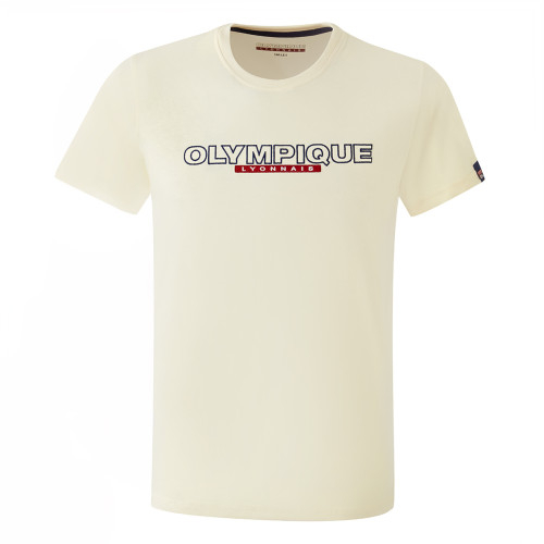 T-Shirt Universal Beige Adulte - Olympique Lyonnais