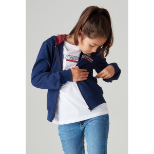 Veste à capuche Universal Bleue Marine Junior - Olympique Lyonnais