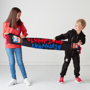Junior's OL Graph Red Hoodie - Olympique Lyonnais