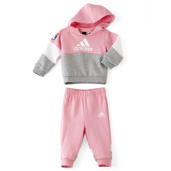 Junior's Pink and Grey CB FL Tracksuit Set
