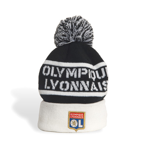 Bonnet Noir et Blanc Mixte - Olympique Lyonnais