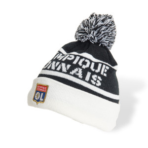 Bonnet Noir et Blanc Mixte - Olympique Lyonnais