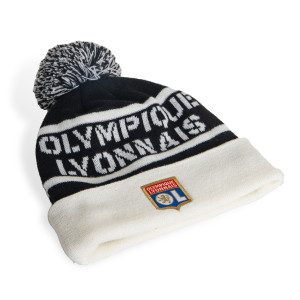 Bonnet Noir et Blanc Mixte - Olympique Lyonnais