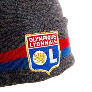 Bonnet Upcyclé Gris Anthracite - Olympique Lyonnais