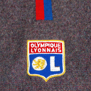 Écharpe Upcyclée Grise Anthracite - Olympique Lyonnais