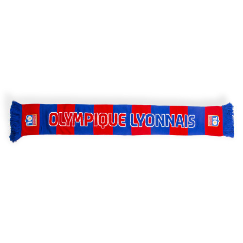 Olympique Lyonnais Striped Scarf - Olympique Lyonnais