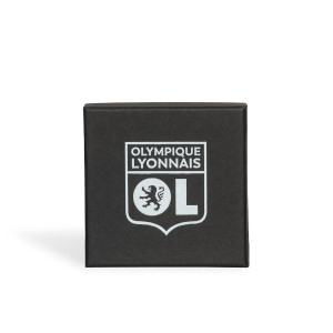 Bracelet Cuir Noir Olympique Lyonnais