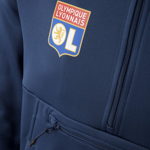 Sweat 1/4zip GG Bleu Marine Homme - Olympique Lyonnais