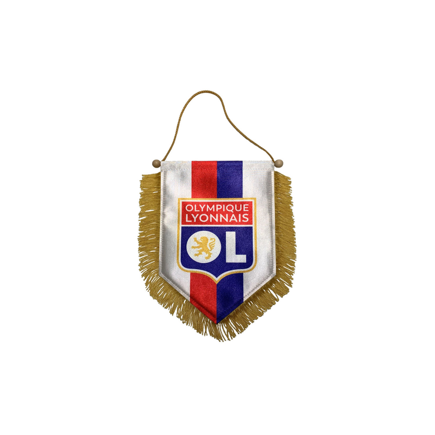 Fanion OL Olympique Lyonnais – Vintage Années 60 – Sous Cadre