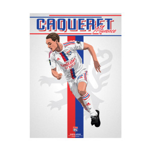 22-23 season Caqueret 30 x 40 cm Sign Poster