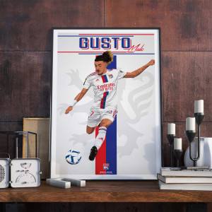 22-23 season Gusto 30 x 40 cm Sign Poster - Olympique Lyonnais