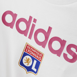 Girl's White LIN T-Shirt - Olympique Lyonnais