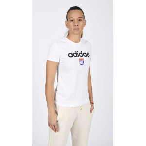 T-Shirt LIN Blanc Femme - Olympique Lyonnais