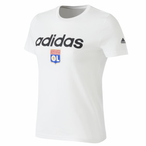 T-Shirt LIN Blanc Femme - Olympique Lyonnais