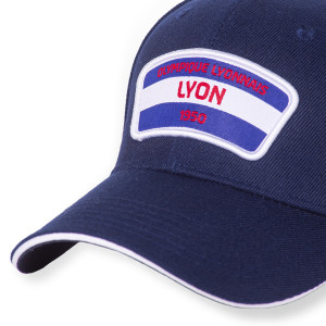 Ungendered Navy Blue Patch Cap - Olympique Lyonnais