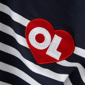 Girl's Navy Blue Marinière - Olympique Lyonnais