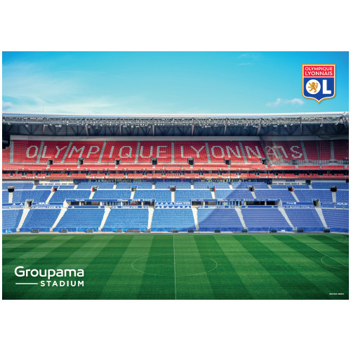 Poster Groupama Stadium Vue Intérieure - Olympique Lyonnais