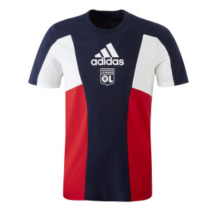T-Shirt CB Bleu Marine et Rouge Homme - Olympique Lyonnais
