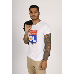 Junior's White Basic T-Shirt - Olympique Lyonnais