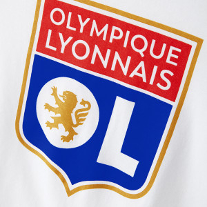 Junior's White Basic T-Shirt - Olympique Lyonnais