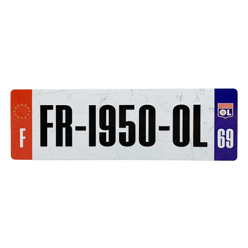 1950 OL Metal Plate - Olympique Lyonnais
