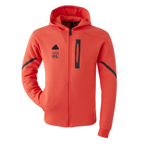 Men's D4GMDY Red Hooded Jacket - Olympique Lyonnais