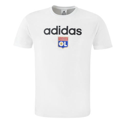 Men's White LIN T-Shirt - Olympique Lyonnais
