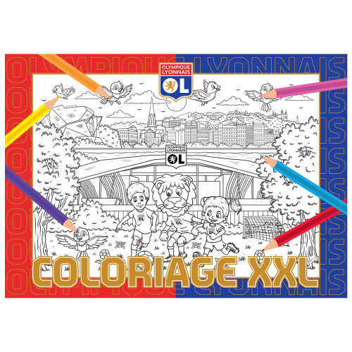 XXL OL Colouring - Olympique Lyonnais
