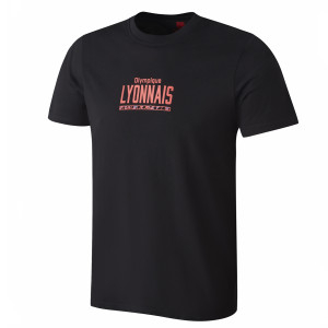 T-Shirt Instinct Noir Mixte - Olympique Lyonnais