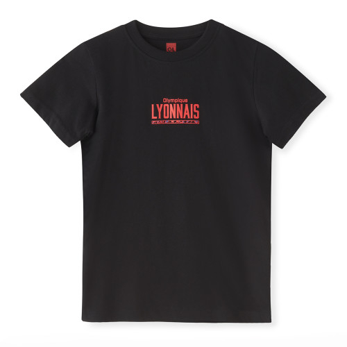 T-Shirt Instinct Noir Junior - Olympique Lyonnais