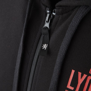 Ungendered Black Instinct Hooded Jacket - Olympique Lyonnais