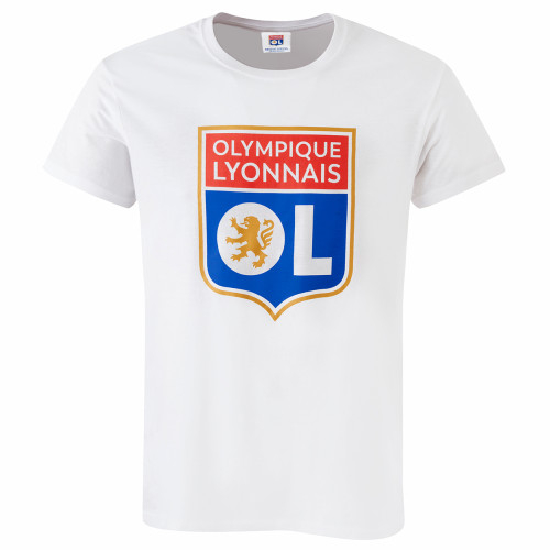 T-Shirt Basic Blanc Mixte - Olympique Lyonnais