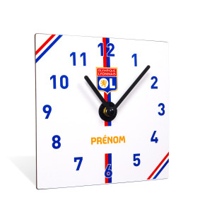 Customizable Wall Clock 23-24 Home Jersey Theme - Olympique Lyonnais