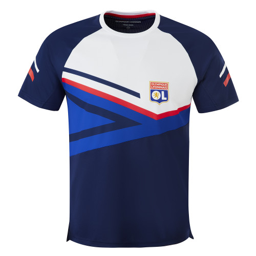 Men's Navy Blue Training Boost T-Shirt - Olympique Lyonnais