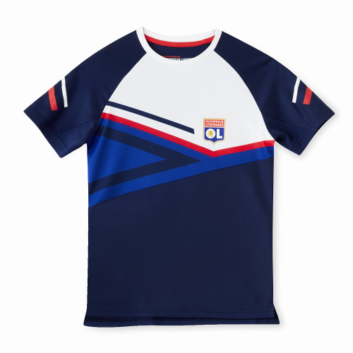 Junior's Navy Blue Training Boost T-Shirt - Olympique Lyonnais