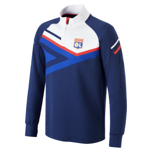 Men's Navy Blue Training Boost Sweatshirt - Olympique Lyonnais