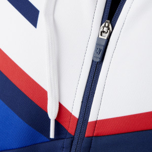 Men's Navy Blue Training Boost Hooded Jacket - Olympique Lyonnais