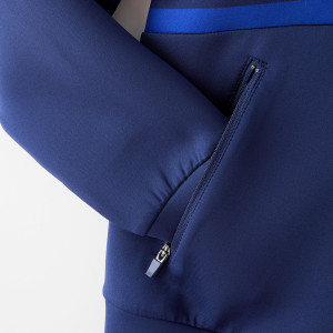 Junior's Navy Blue Training Boost Hooded Jacket - Olympique Lyonnais