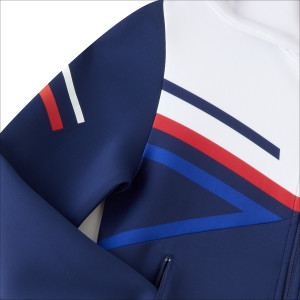 Junior's Navy Blue Training Boost Hooded Jacket - Olympique Lyonnais