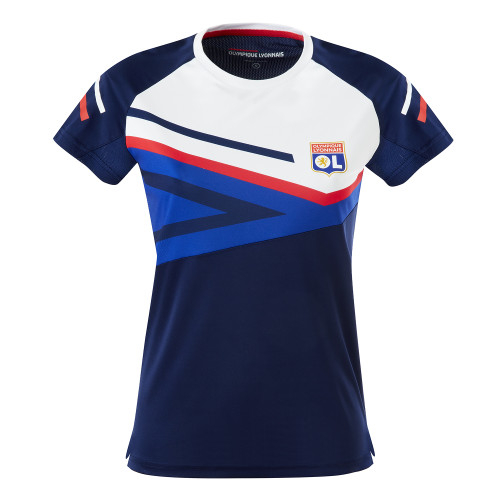 Women's Navy Blue Training Boost T-Shirt - Olympique Lyonnais