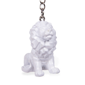 White Lion Key Ring